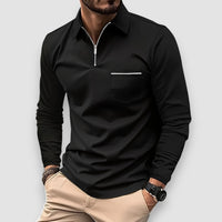 Ralph | Long Sleeve Polo Shirt – Schwarz