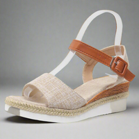 Almuth | Bequeme Wedge Sandalen für Damen – Eleganter Sommerlook – Cremeweiß