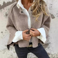 Sheryl Dicke Thermo-Strickjacke – Khaki