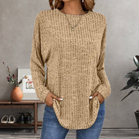 ERNESTINE - ÜBERGROSSES STRICKPULLOVER – Khaki