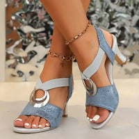 Ayindra | Orthopädische High-Heel Sandale für Damen – Blau