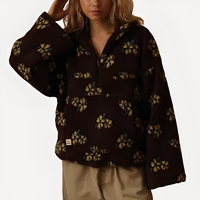 Elizabeth - Stylischer Pullover mit Blumendekoration – Schwarz