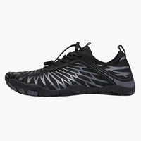 Unisex Barfuß schuhe mit rutschfester Sohle und dehnbarem Fit – Schwarz