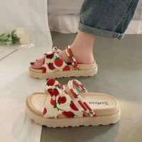 Julie | Sandalen für Damen – Erdbeere