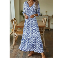 Aderyn | Damen Maxi Kleid – Blau