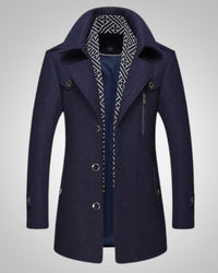 Noah | Herren Klassischer Langer Parka – Marine