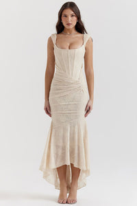 Amira | Maxikleid – Beige