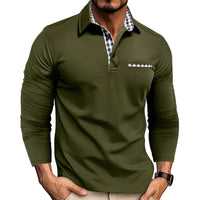 Jerome - Komfortables Langarm-Poloshirt – Grün