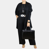 Elvy™ - Elegantes und Vielseitiges Dreiteiliges Damenset – Schwarz