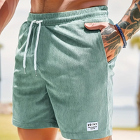 Joshua | Herren Legere strukturierte Shorts – Hellgrün