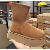 Heidi | Trendy Winterstiefel für die moderne Trendsetterin - Winter 2024 – Braun