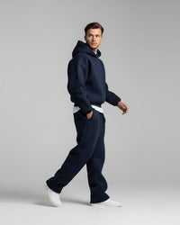 Bernd | Herren Oversized Hoodie Zweiteiler Set – Blau