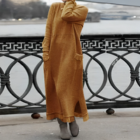 Popi | Lässiges langes Winterkleid – Orange