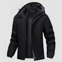 STEFFEN - WASSERDICHTE JACKE MIT FLEECEFUTTER – Schwarz