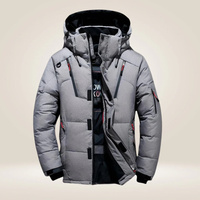 Wind- und Wetterfeste Daunenjacke - Oliver – Grau