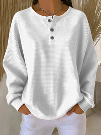 Snuvé™ - Einzelnes Sweatshirt mit Rundhalsausschnitt – Weiß
