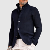 Jayden - Klassischer Cardigan – Dunkelblau