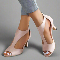 Walburga | Orthopädische Sandalen mit Absatz – Rosa