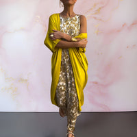 Mel™ | Elegantes Kleid mit Weste – Gelb
