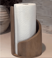 WoodRipple – Toilettenpapierhalter aus Holz – Hellbraun