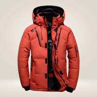Wind- und Wetterfeste Daunenjacke - Oliver – Orange