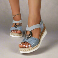 Emiliana | Orthopädische Sandalen für ultimativen Komfort – Blau