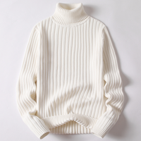Lasennaj | Bequemer gefütterter Wollpullover – Weiß