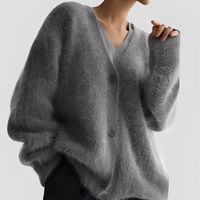 Lavena - Bequemer Pullover – Dunkelgrau