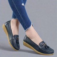 Answina | Orthopädische Halbschuhe aus Premium-Leder – Dunkelblau