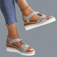 Klarisse | Premium Orthopädische Mondsichel-Sandalen für perfekten Komfort – Grau
