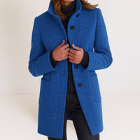 Stella™ | Damenjacke mit hohem Kragen – Blau
