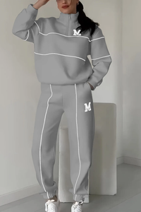 FINJA - SET AUS PULLOVER UND SCHLABBERHOSE – Grau