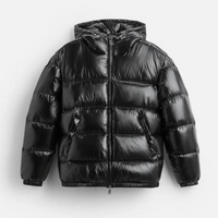 Herrensteppjacke | Funktionale Winterkonstruktion – Schwarz