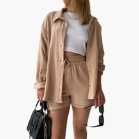 Aurélie  | Elegantes und Lässiges Ensemble – Beige (fast ausverkauft)
