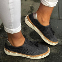 Damen Bequeme Atmungsaktive Slip-Ons | Komfortabel und Vielseitig – Schwarz
