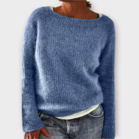 Fiona | Vintage Islandpullover – Hellblau
