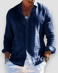 LUCAS | CASUAL HEMD HERREN – Marine