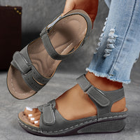 Madison | Bequeme orthopädische Sandale für Damen – Wildleder-Grau