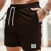 Joshua | Herren Legere strukturierte Shorts – Kaffee
