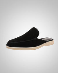 Lukas | Herren Klassiker Fersenfreie Slipper – Schwarz