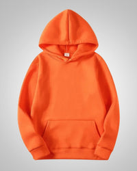 Aiden | Herren Lässiger Oversized Pullover mit Kapuze – Orange