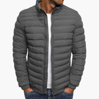 Gabriel | Stilvolle Steppjacke für Herren – Grau