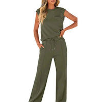 Rina | Lässiges Sommer-Lounge-Set – Oliv