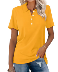 Heidi-Mode | Klassische Poloshirt für Damen – Gelb