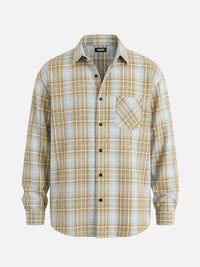 Simon | Herren Kariertes Heritage Flanell Hemd – Gelb