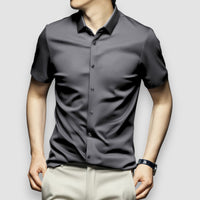 Lumo | Shiny Dress Shirt – Grau