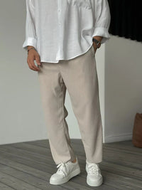 Heidi-Mode - Weiche Luxus-Hose für Herren – Beige