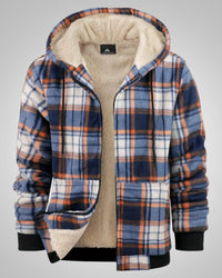 Timothy | Herren Karierte Gefütterte Jacke – Rosa