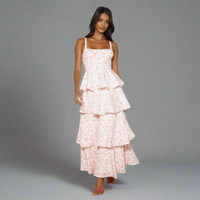 Freya | Sommerkleid aus Premiumstoff mit floralem Print – Rosa