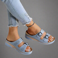 Verharda | Orthopädische Ledersandalen mit Sofort-Komfort – Hellblau